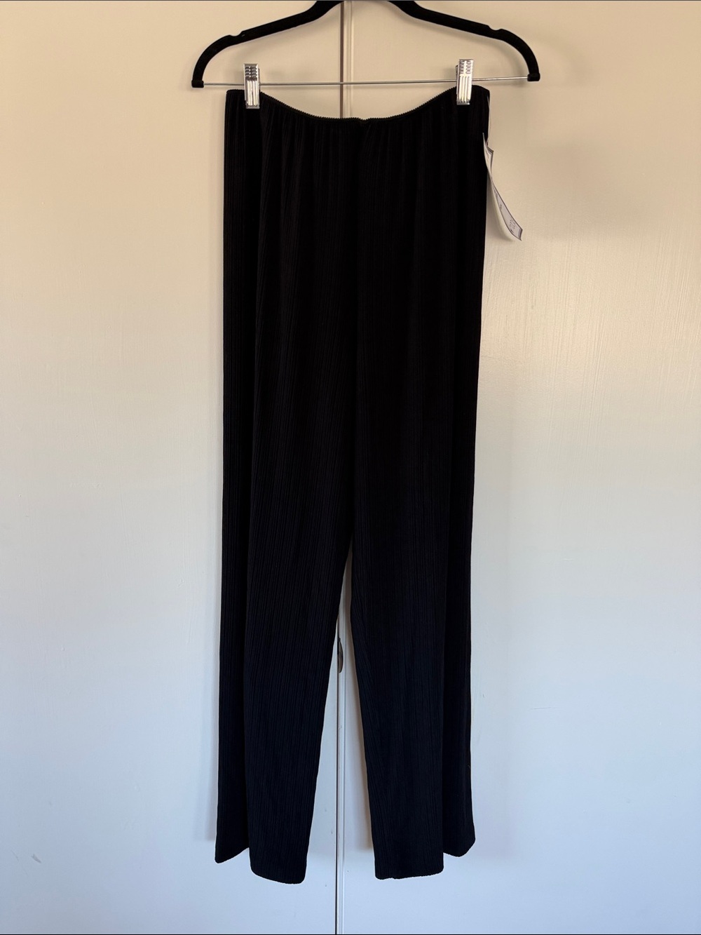 Alex Evenings Black Pleated Wide-Leg Evening Pants – Style 8322551 – M – NWT